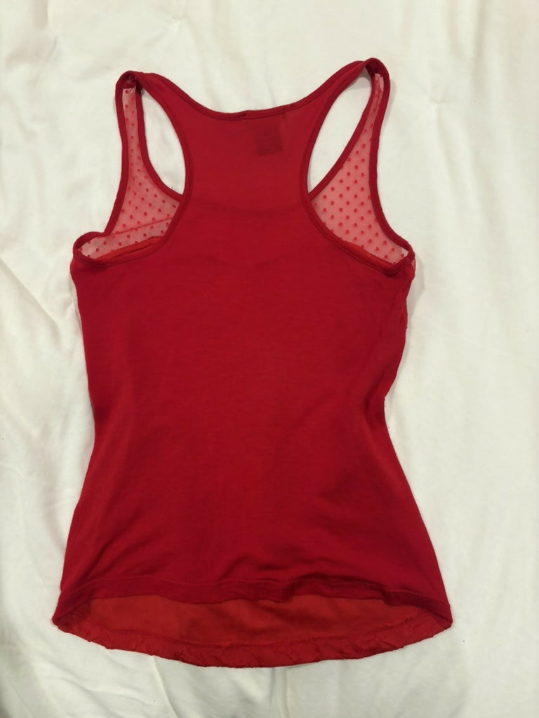 Red Polka Dot - Floral Tank Top